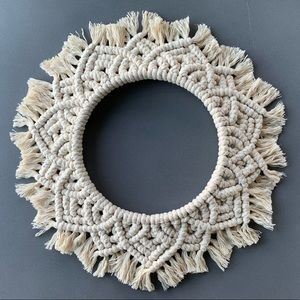 Circle macrame wall hanging
